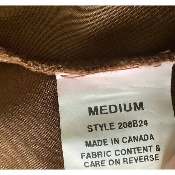 Briggs Vegan Suede Jacket Brown Size M - Image 6