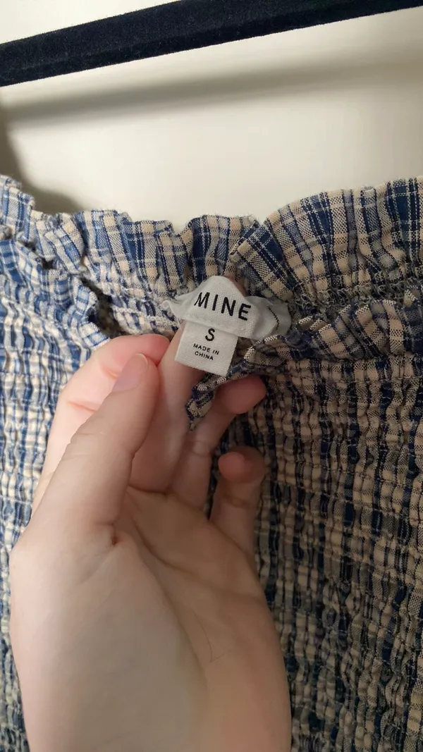 Plaid Puff Sleeve Top - Image 2