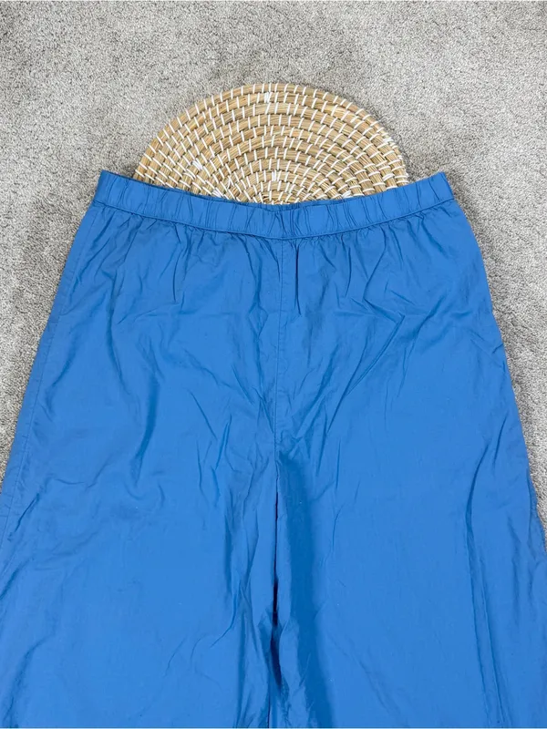 American Eagle Women’s Super Wide Leg Crop Pants Pull On in Blue XL - Image 2