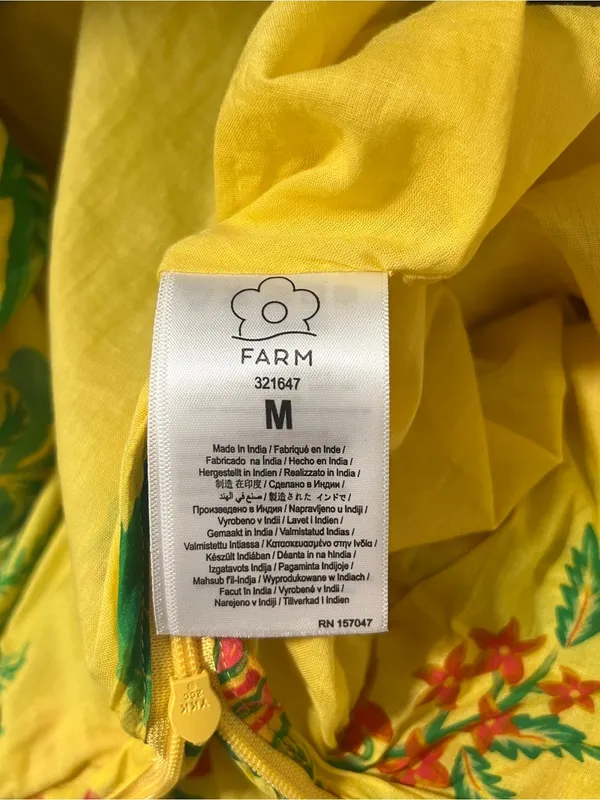 Farm Rio Delicate Fruit Garden A-Line Skirt M - Image 4