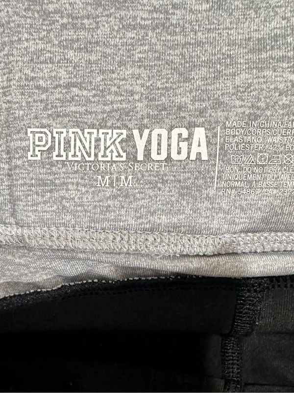 Victoria’s Secret PINK - Black and Grey Yoga Leggings - NWOT! - Image 3