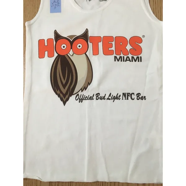 B62 New Hooters Girl Uniform “Official Bud Light NFC Bar” Football Tank Miami Xs - Image 2