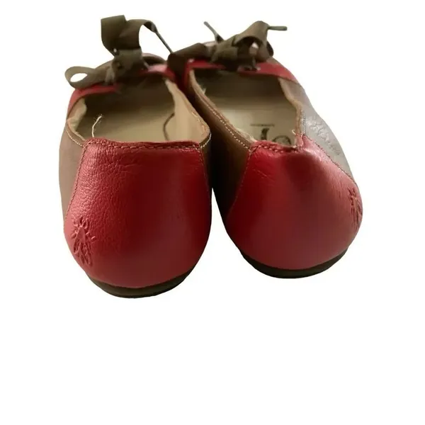 Fly London flats red brown women's size 37 US 6.5/7 - Image 6