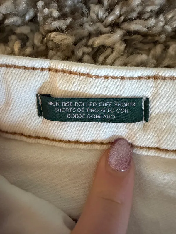 Wild Fable Cream Jean Shorts - Image 4