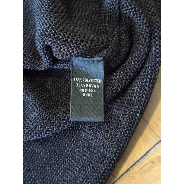 Josephine Chaus‎ Black Sleeveless Lightweight Polyester Blend Sweater Size Large - Image 7
