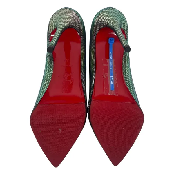 Christian Louboutin Tissu Scarabe So Kate 120 Pump Digitale Size 39 - Image 10