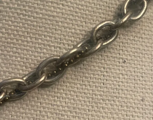 Vintage Filagree Heart Toggle Necklace Silver - Image 3