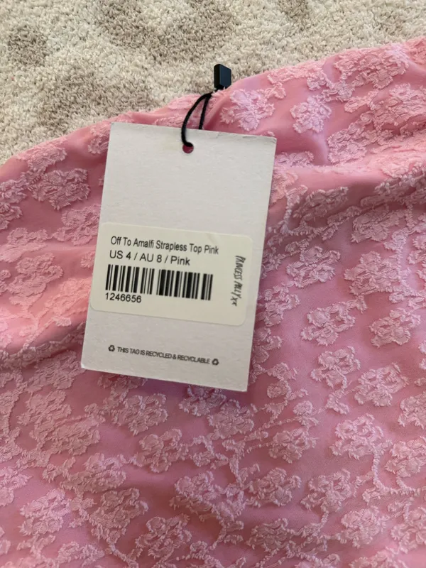 Princess Polly Pink Strapless Top - Image 6