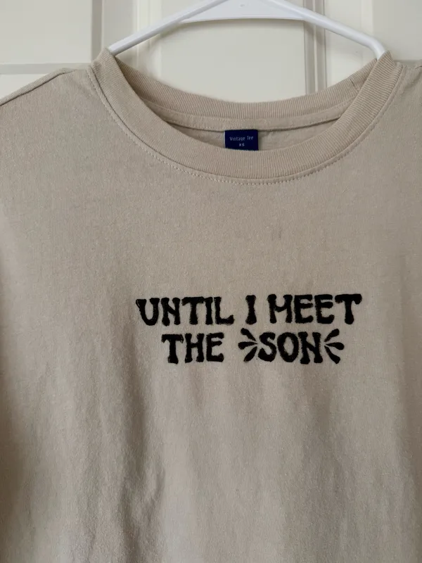 Old Navy Hand-printed Christian Tee - Image 2