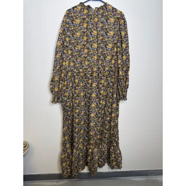Universal Threads Maxi Dress Womens XXL Multicolor Excellent Floral Tiered Pocket - Image 5