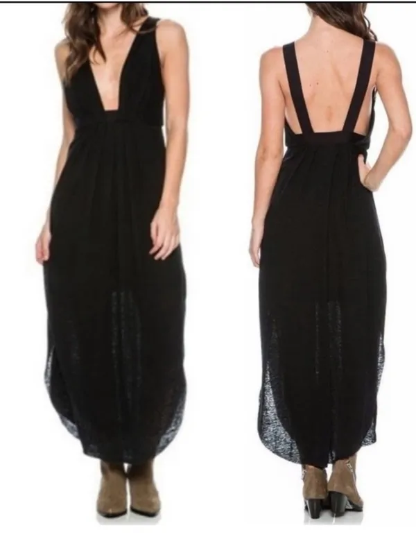 Free People Heidi Linen Blend Dress Medium - Image 6