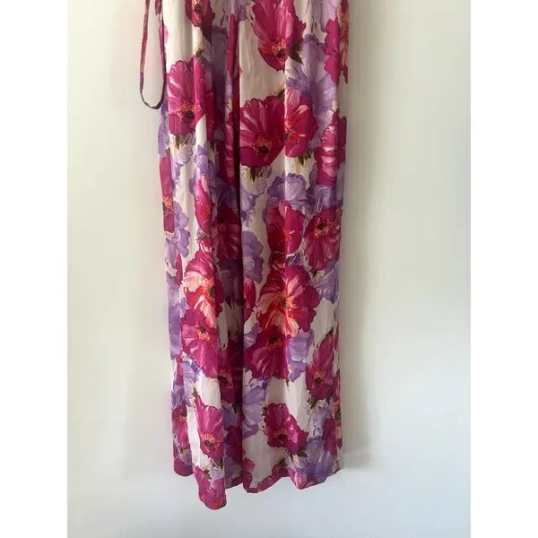 Katie May Revolve Floral Tink Jumpsuit Sleeveless Magenta Poppy Size S - Image 7