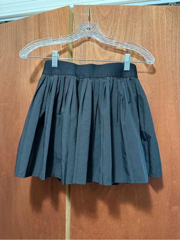 Women's Black Pleated Mini Skort - Image 5