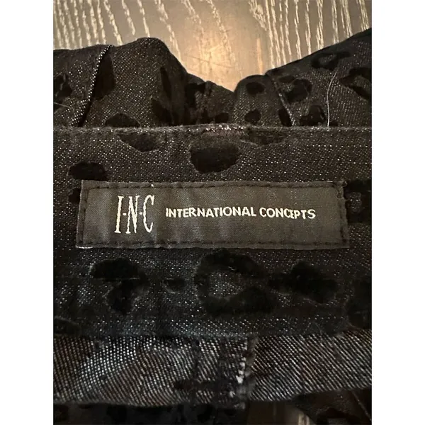 INC Women's Leopard Print Skinny Jeans Black Size 8 High Rise - Image 8