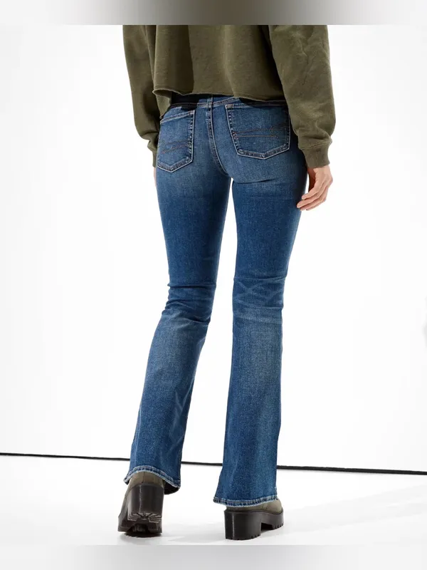 American Eagle Women’s Size 8 Short Low Rise Kick Bootcut Jeans - Image 2