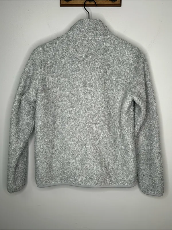 Uniqlo Grey Teddy Jacket Size M - Image 2