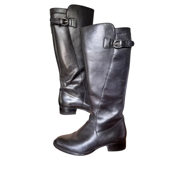 Ariat Womens Black Leather Knee High Equestrian Riding Boots 10008782 Size 8B - Image 7