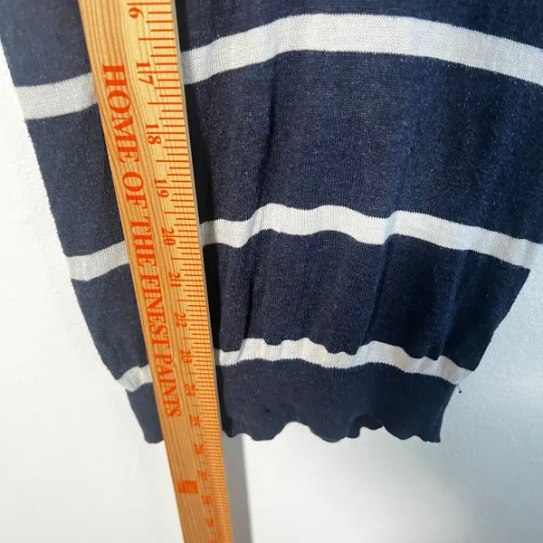 Vintage y2k Abercrombie Fitch Top XS Blue Striped Bella Swan Elena Gilbert - Image 8