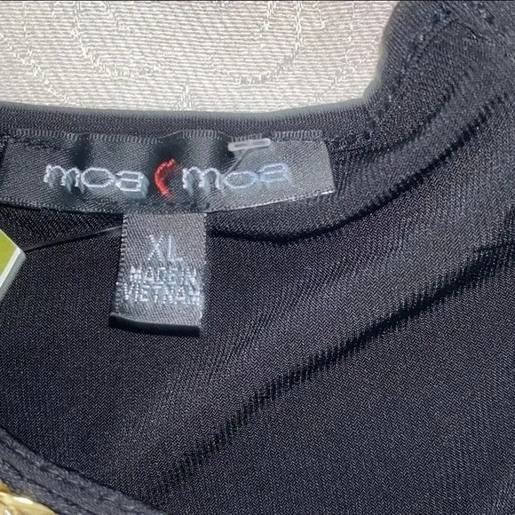 5/$30 🎈 Moa‎ moa women’s XL black collared blouse - Image 5