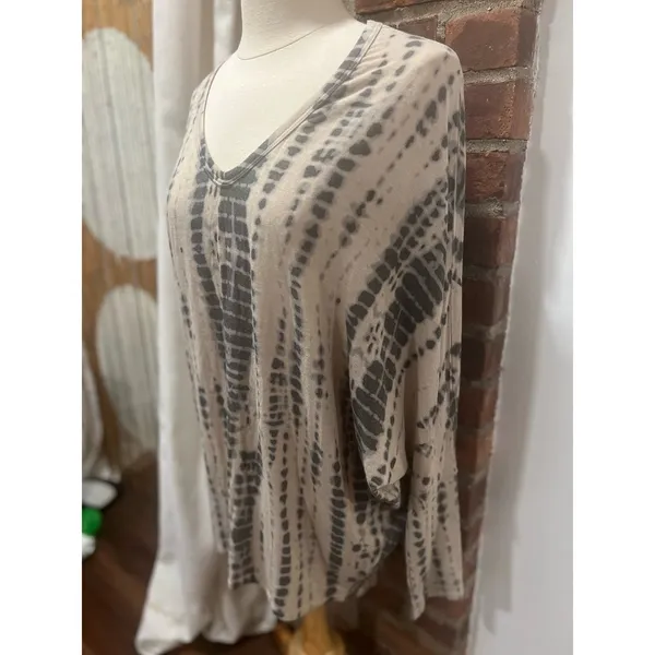 Enti Long Sleeve Super Soft Boho Hippie Tiedye Large Sweater Rayon - Image 3