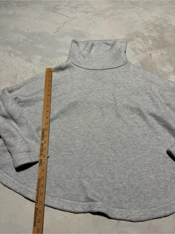 Free people free-est Light Gray Funnel Neck Sweatshirt medium - Image 6