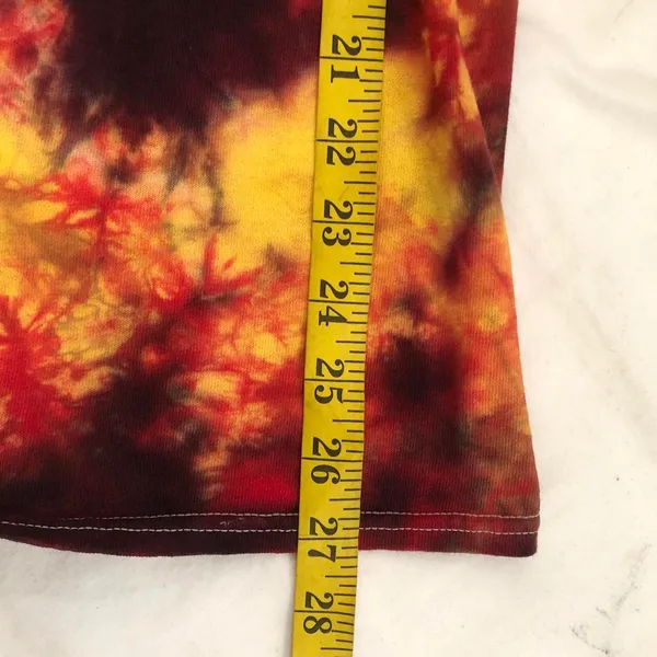 Authentic Naruto red orange yellow tie dye 100% cotton graphic t-shirt-L #grunge #streetwear Measurement in pics - Image 5