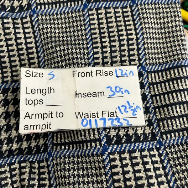 plaid houndstooth flare leg pants size Small - Image 11