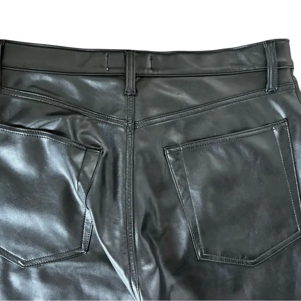 Abercrombie & Fitch Curve Love Ultra High Rise Straight Jean 32/14 Black - Image 6