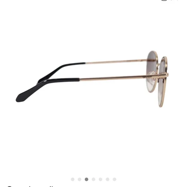 Quay Australia Sunglasses - Gold Frame with Brown Lenses - Image 5