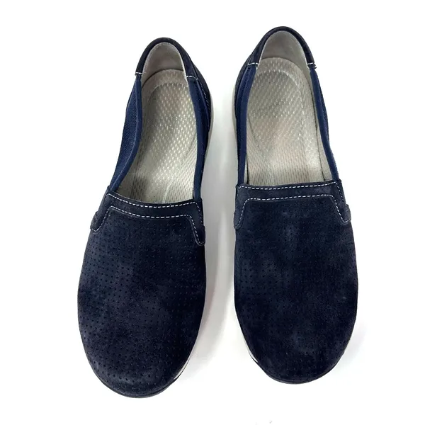 Dansko Size 7 Loafer Black Suede Slip‎ On Comfort Sole Walking Everyday Casual - Image 7