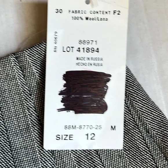 Harve'‎ Bernard Wool Wrap Maxi Skirt with Fringe Size 12 - Image 7