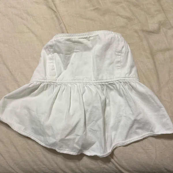 american eagle strapless top denim  - Image 2
