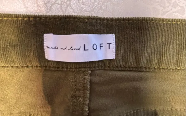 LOFT by Ann Taylor | ladies High Waist Skinny Corduroy Pants. Size: 32/14 - Image 7