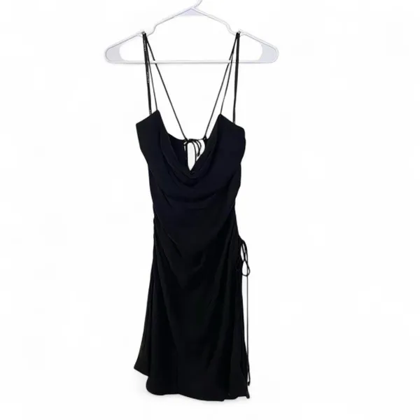 NWT for love and lemons black KYRA mini dress, cutout details, size Xs - Image 2