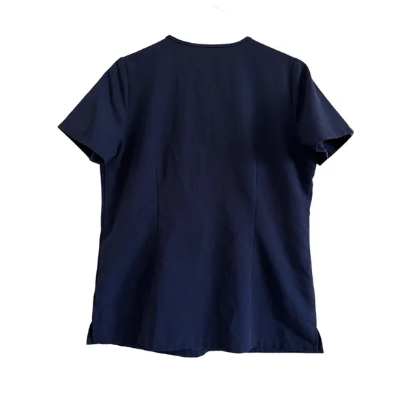 FIGS Casma Scrub Top Navy Blue Short Sleeve Medical Uniform Size Medium FW1100 - Image 4
