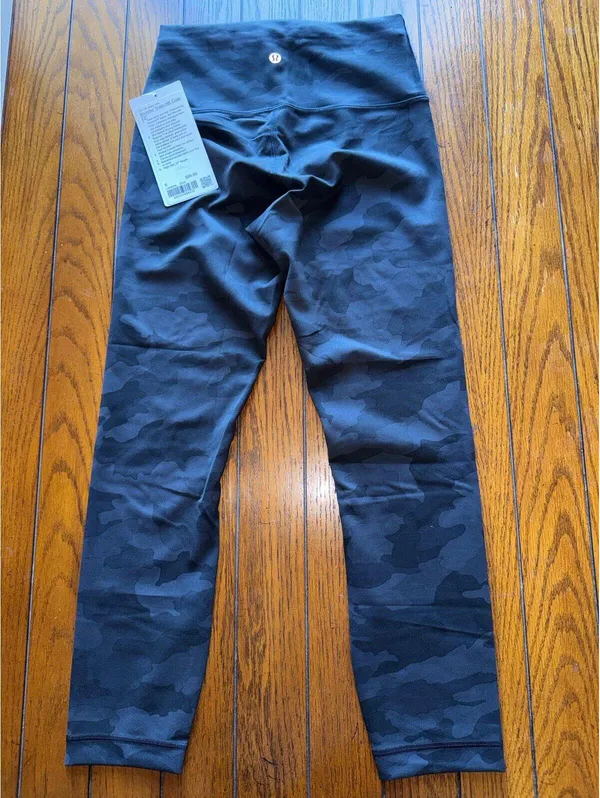 Lululemon Wunder Train High Rise 23” Heritage Camo Black Size 6 NWT - Image 2
