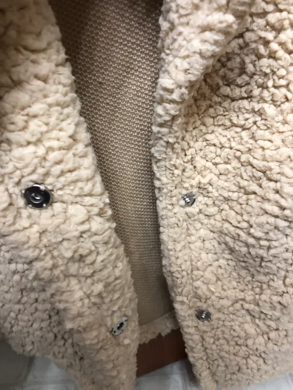 Sherpa Teddy Jacket Tan - Image 4