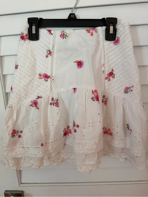 Set 3 XS Skirts Shorts Altar’d State Zara H&M Eyelet Paperbag High Waist - Image 10