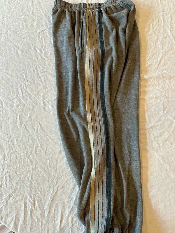 Aviator Nation Sweatpants Grey 5 Stripe - Image 3