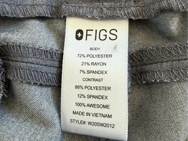 FIGS Kochi Scrub Pants XXL Gray Drawstring Medical Nursing Straight Leg - Image 5