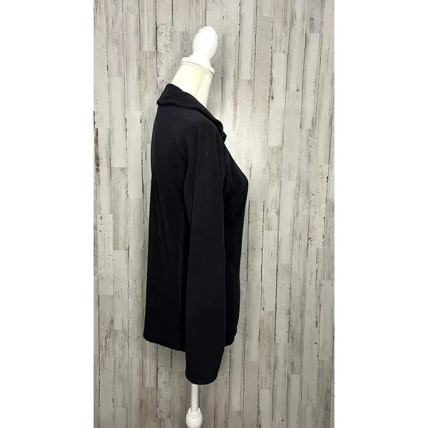 Columbia Women's Black 1/2 Zip Fleece Pullover Size‎ Medium Casual Top - Image 2