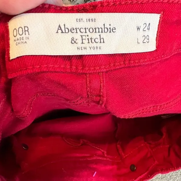Abercrombie Red‎ Jeans - Image 5