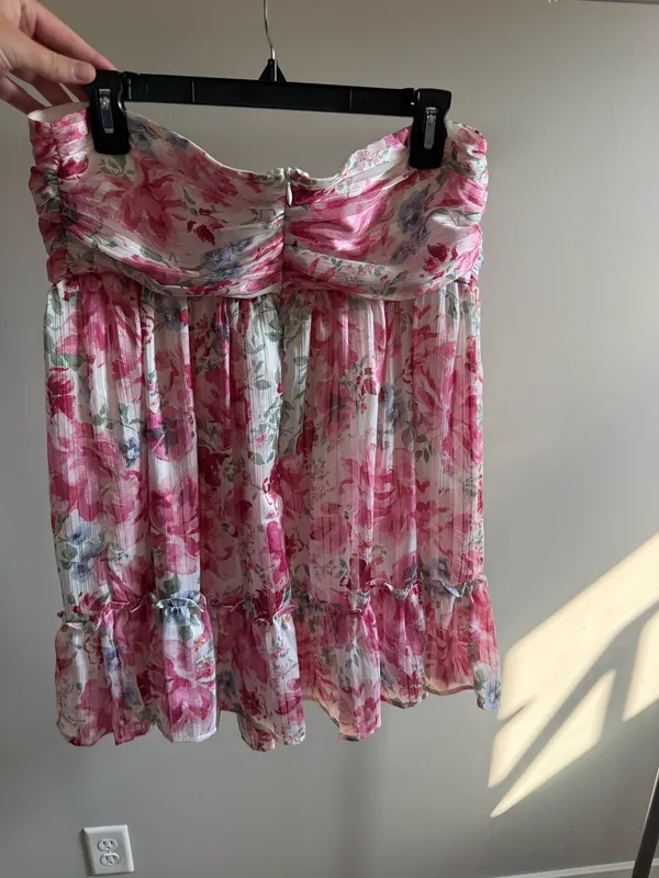Lulus Pink Floral Mini Dress - Image 2