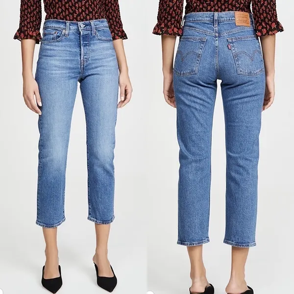 Levi's Wedgie Straight Jeans in Jive Sound Blue‎ Size 26 - Image 2