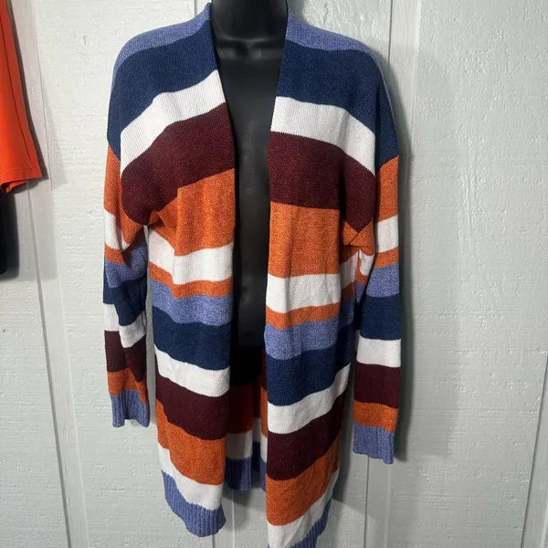 Ecowish Women’s Multicolored Cardigan Sweater Size XL EUC - Image 2