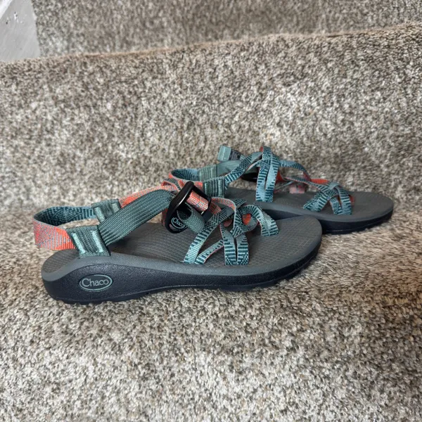 Chacos Woman's Z Cloud X Teal/Peach‎ Size 7 - Image 2