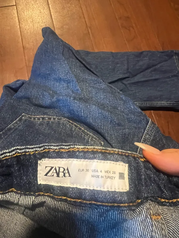 Blue ZARA Straight Jeans - Image 4