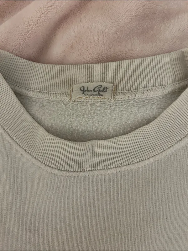 Brandy Melville Cream Crewneck Sweatshirt - Image 2