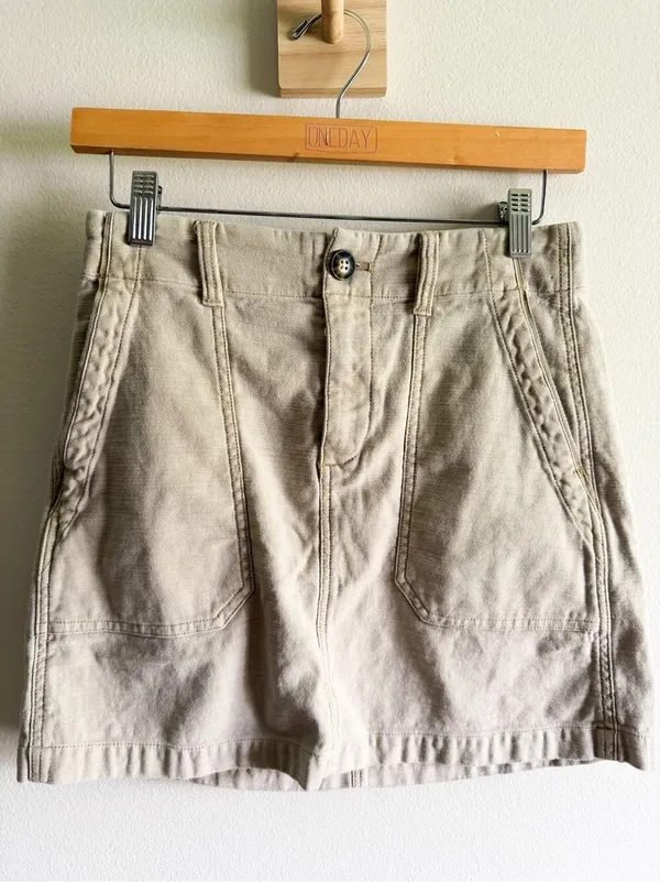 Faherty Stretch Surplus Mini Skirt Size 2 - Image 5
