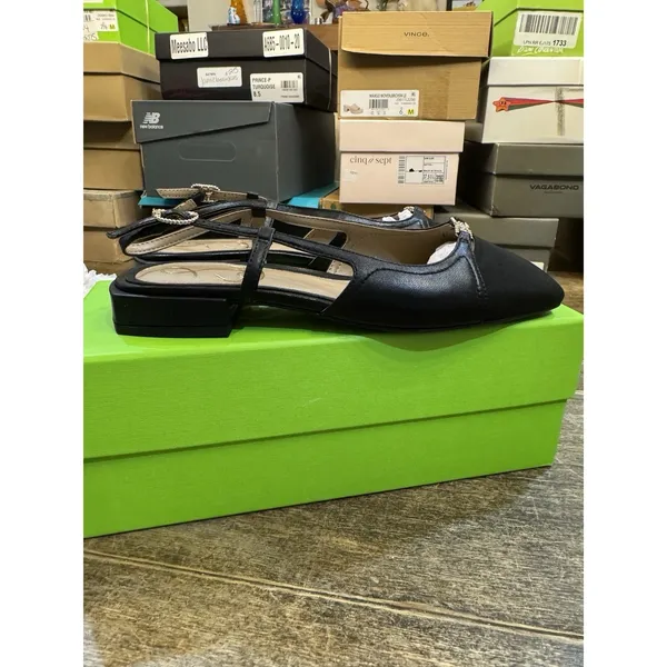 Sam Edelman Kara slingback flats featuring a square cap‎ toe Size 6 - Image 4